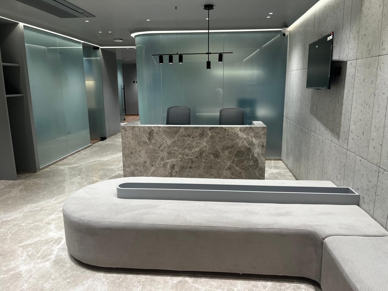 Clinic reception desk